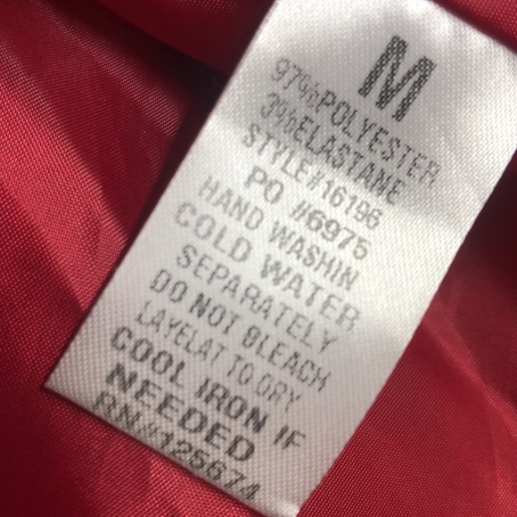 Red sheer Pin up style tulle polyester skirt good condition med - Picture 11 of 15